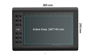 <span class=keywords><strong>Tavoletta</strong></span> <span class=keywords><strong>Grafica</strong></span> Digitale 10moons 10x6 Pollici Senza Batteria per Scrittura e <span class=keywords><strong>Disegno</strong></span> - Product Image 2