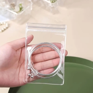 <span class=keywords><strong>2026</strong></span> Neue Dicke Transparente Reißverschluss-Ohrringbeutel PVC Ziplock Schmuckaufbewahrungstasche Transparenter Armband-Organizer mit Versiegeltem Reißverschluss - Product Image 3