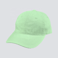 Casquettes de baseball unisexe pour adulte, vert menthe, non structurées, en sergé, avec lettres personnalisées, design de mode de haute qualité, style décontracté, pour le golf