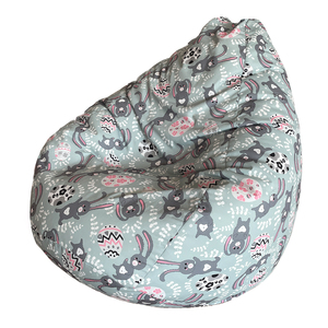Rabbit Printed Teardrop <strong>Beanbag</strong> Sofa Chair Adult Seat Bean Bag Cover Without <strong>Filling</strong> Indoor Teardrop <strong>Beanbags</strong> for Relaxing - Product Image 5