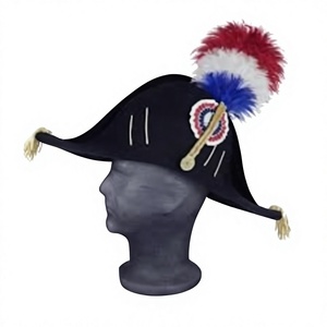 Cet objet de collection de style vintage est un chapeau bicorne de bureau de l'époque napoléonienne française. - Product Image 1