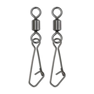 4/0-1/0 1-14 #   Accessoires de pêche à la carpe, émerillons de pêche à ressort en acier inoxydable, nickelés, cuivrés - Product Image 1