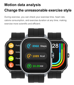 D8pro 2.01 "TFT Smartwatch Earbuds 2in1 không dây TWS Tai nghe sức khỏe Màn hình tập thể dục Tracker BT cuộc gọi trả lời âm nhạc vuông - Product Image 5