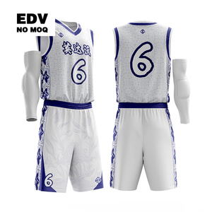Sublimación personalizada rayas baloncesto uniforme Reversible sublimación baloncesto Jersey 100% poliéster baloncesto Jersey - Product Image 2