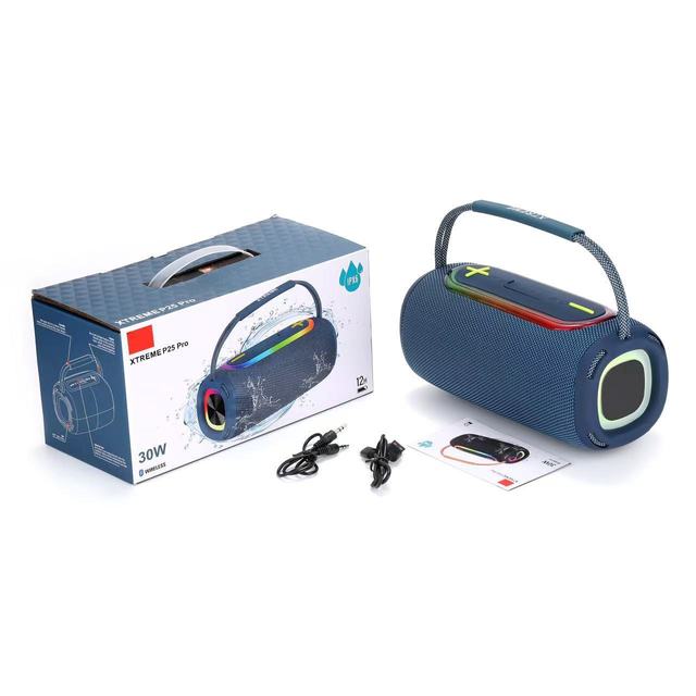 Portable High-Power Subwoofer Speaker P25 Pro Multi-Functional TWS for 5.4 Stereo Speaker RGB Lighting USB AUX Input IPX6