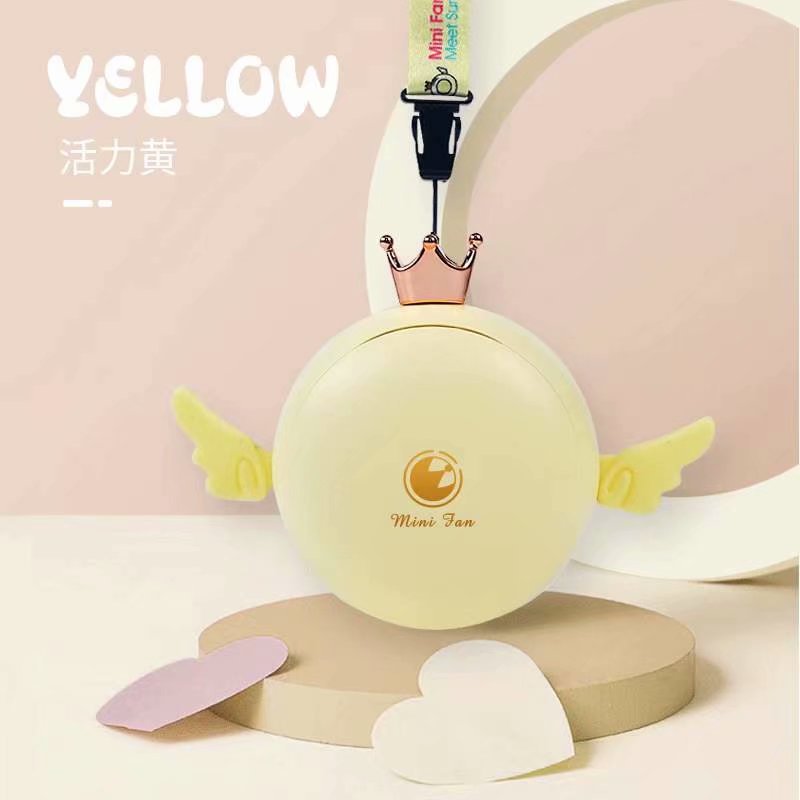Up028 angel yellow neck-hanging fan