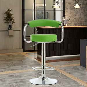 Taburete de Bar Moderno de Metal, Asiento Alto Tapizado, Estilo Americano Rústico, Silla Alta Blanca/Marrón para Comedor, Hotel, Barra, Isla, Hogar - Product Image 6