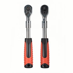 Jeu de clés à cliquet télescopiques à 72 dents, entraînement 1/2" 3/8" 1/4", à dégagement rapide pour réparation automobile, kit d'outils à douilles - Product Image 4