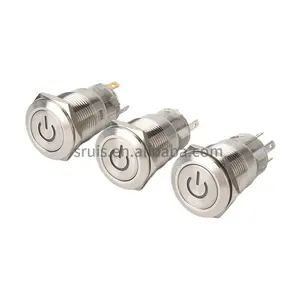 SRUIS China Supplier High Quality 5 Positions 16mm Stainless Waterproof Push Button Switch