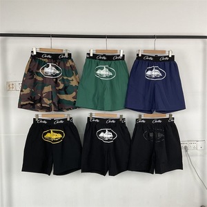 Shorts de sport pour homme style <span class=keywords><strong>Corteiz</strong></span>, séchage rapide, en mesh, pour basketball, taille élastique, color block, streetwear, décontracté, pour la course à pied - Product Image 1