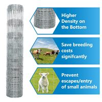 Clôture pour bétail agricole en fil de fer galvanisé de 18 mm, Chine, 4 pieds x 164 pieds, pour bovins, cerfs, pâturages, jardins, protection des animaux