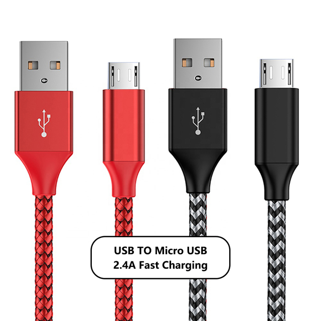 High Quality 3A Micro USB Cable Super Fast Charging 480Mbps Multi Line Data Transfer Cord for Android All Smartphone Laptop PC