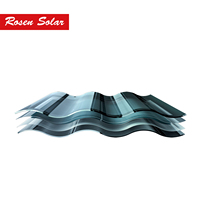 Offre spéciale Tuile solaire BIPV Bardeaux de toiture Bâtiment intégré Feuille de matériau de toiture Panneau solaire