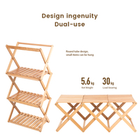 Mobi Garden YM Table portable en bois massif Table de camping pliable multifonctionnelle légère pour pique-niques en plein air voyage moderne