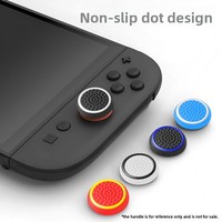 2 Tapas de Joystick con Cable, Anillo Único, Generación NS2, Silicona Luminosa de Doble Color, Protección para 2 Controles Compatibles, Molde Privado