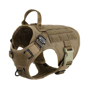 調整可能戦術ナイロンペットハーネスベストカスタム犬狩猟コートアウトドアサービス用大型サイズ - Product Image 1