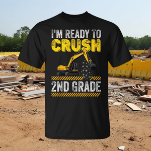 T-shirt pour garçons I'm Ready To Crush 2Nd Grade Construction Excavator - Product Image 3