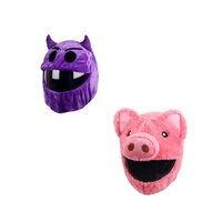 Housse de casque de moto en peluche amusante motif lapin, protection mignonne pour casque, vente directe usine