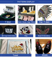 FUJA Machine à broder sur grande surface Tête unique 15 aiguilles Machine à broder informatisée T-shirts pour vêtements