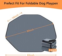 Extra große, waschbare Hundepipi-Pads für mehrere Haustiere, wiederverwendbare Trainingsmatten, stark saugfähig, gesteppte Welpenunterlagen für große Hunde