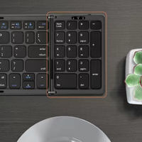 Usine en gros 81 touches Portable Mini trois-pliage BT clavier sans fil clavier pliable pour ordinateur portable tablette téléphone