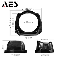Offre Spéciale 5D LED Halo Anneaux Linceul pour 3 Pouces Rond Projecteur Lentille PVC Couverture Avec Bleu ou Blanc Bienvenue Lumière Angel Eye