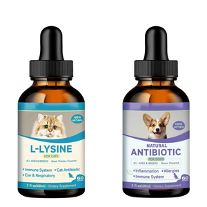 Tự nhiên pha trộn vật nuôi chăm sóc sức khỏe bổ sung Lysin giọt chất lỏng làm giảm các triệu chứng hô hấp trên hắt hơi rách - Product Image 2