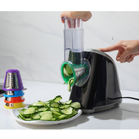 Robot culinaire multifonction en plastique, outil de cuisine, râpe électrique, trancheuse, spiraliseur pour légumes et fruits