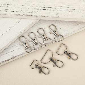 Alliage de zinc chien boucle métal porte-clés accessoires bricolage matériel bijoux articles en cuir bagages pivotant crochet boucle poisson rouge bouche - Product Image 2