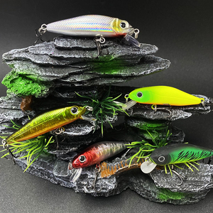 Hardbait 55mm 2-11/64 "4.7g 11/64 oz. Lặn 0.8-1m nổi Minnow wobblers Bass walleye <span class=keywords><strong>crappie</strong></span> Mồi câu cá nước ngọt mồi - Product Image 4