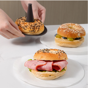 Juego de moldes de silicona para hornear en casa, para pasteles, mousse, pudín, donuts, máquina para moldear donuts, moldes para hacer hamburguesas y pan - Product Image 4