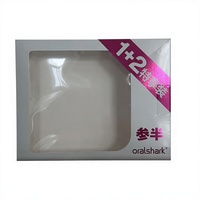 Ensemble d'emballages en carton avec logo personnalisé imprimé, boîte avec fenêtre transparente en PVC et insert en EVA pour la vente au détail