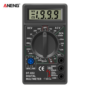 Multimètre numérique professionnel DT832, voltmètre LCD, ampèremètre, testeur d'ohms, compteur de tension AC - Product Image 1