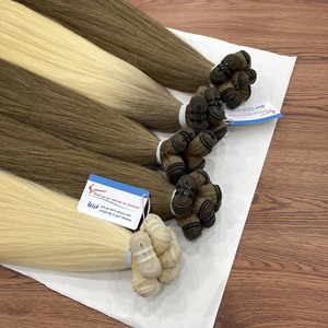 Extensions de cheveux en tissage de qualité supérieure 12A, 100% cheveux vierges, cuticules alignées, stock important, couleur claire - Product Image 2