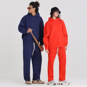 Customization | Cross-Border American Style 350g Fleece-Lined Loose Fit <b>Hoodie</b> Heart Pattern Front Logo Design MAKITAPE - Product Image 1