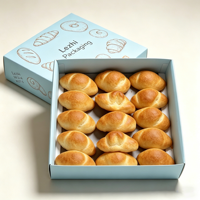 Boîte en carton à motif de dessin animé de Noël pour gâteaux et chocolats, avec pelliculage mat offset, de qualité alimentaire, pour l'emballage de gâteaux et de chocolats