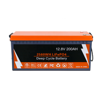 Grenergy LAF12200 12v 200Ah 24v 100Ah 2560Wh LiFePO4 Baterai Lithium Iron Phosphate untuk RV dengan BMS Terintegrasi Garansi 5 Tahun