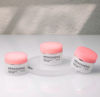 Pot en plastique PP de 20g pour emballage cosmétique de crème de soin de la peau avec bouchon blanc à vis pour lotion crème pour les yeux