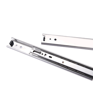 Top 35mm 3-Fold Ball bearing mềm đóng cửa kính thiên văn tủ bếp hướng dẫn đường sắt, hoàn toàn mở rộng ngăn kéo trượt đường sắt - Product Image 6