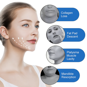 Masseur facial E-FMS japonais réutilisable avec logo personnalisé, ceinture réductrice de double menton, sangle raffermissante, modelateur de visage en V, lifting - Product Image 3