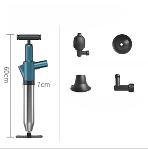 Áp lực cao không khí cống Blaster phòng tắm bồn rửa cống cống làm tắc nghẽn Remover Công cụ thép không gỉ nhà vệ sinh pit tông - Product Image 3