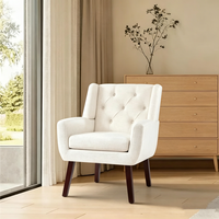Fauteuil simple de bonne qualité pour le salon, style moderne et confortable