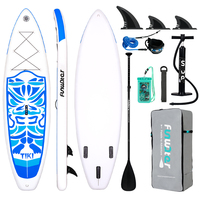Stock entrepôt UE Exportation Planche de paddle gonflable extra large 320 cm Charge maximale 180 kg Dropshipping Planche de SUP durable TIKI