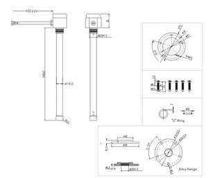 电流4-20毫安电压0-5伏电阻0-190欧姆簧片开关水油箱液位传感器 - Product Image 4