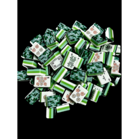 Juego de Mahjong Americano de 160 Fichas, Acrílico de 4 Capas, Verde Jade Marmoleado, Grabado en Bambú, Juego de Lujo para Noche de Juegos, Personalizado OEM