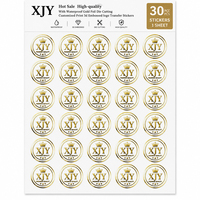 XJY Offre Spéciale de haute qualité avec découpe de feuille d'or étanche impression personnalisée 3d autocollants de transfert de logo en relief