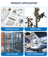 Machine à souder MIG industrielle professionnelle, soudeuses à inverter IGBT avancées, soudeuses MMA MIG durables