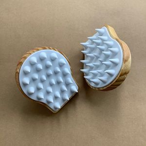 Cepillo Masajeador Iónico Ecológico para Lavado de Cabello de Madera de <span class=keywords><strong>Picea</strong></span> y Silicona, Compacto, para Exfoliar el Cuero Cabelludo - ¡Gran Oferta! - Product Image 1