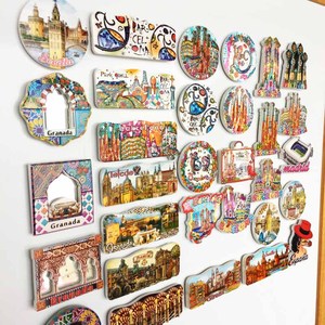 Imanes de nevera magnéticos UV decorativos y artesanales conmemorativos del <span class=keywords><strong>turismo</strong></span> español, suministro transfronterizo al por mayor de fábrica - Product Image 2