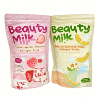 Poudre de lait de beauté originale, 30 sachets, sans OGM, sans gluten, boisson infusée au collagène, complément alimentaire